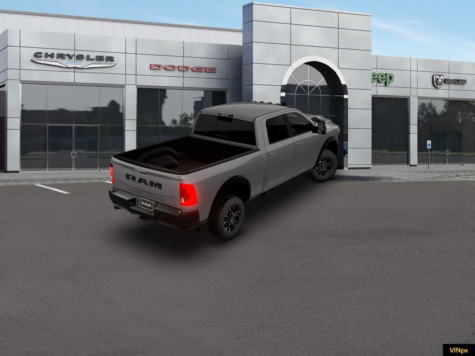 New 2026 Ceramic Gray Clear-Coat Exterior Paint RAM Power Wagon image 7