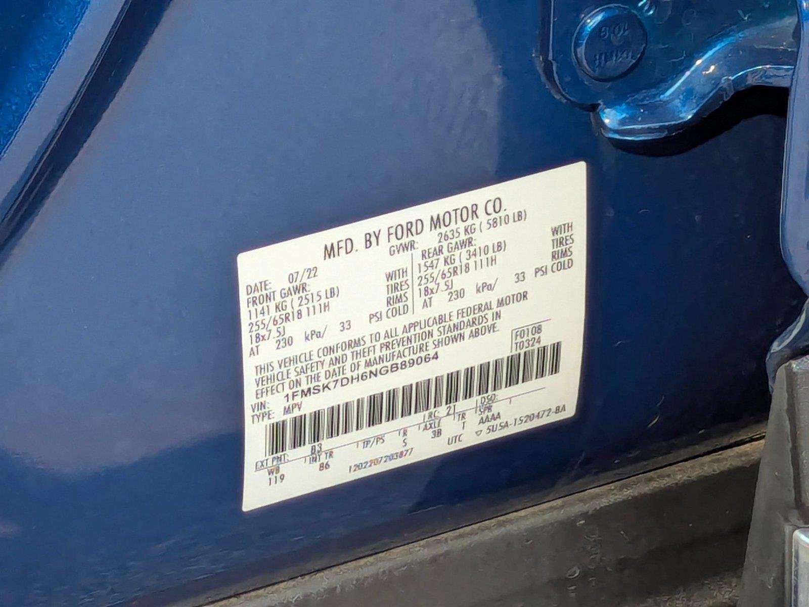 Used 2022 Atlas Blue Metallic Ford XLT image 10