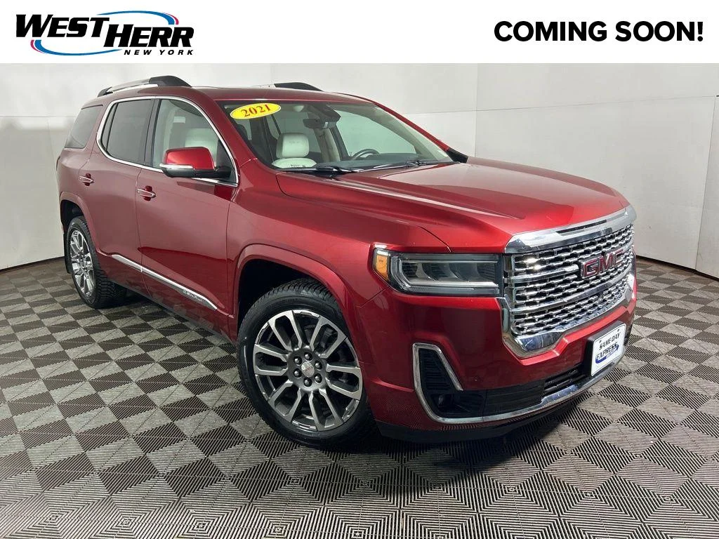 Used 2021 Cayenne Red GMC Denali image 1