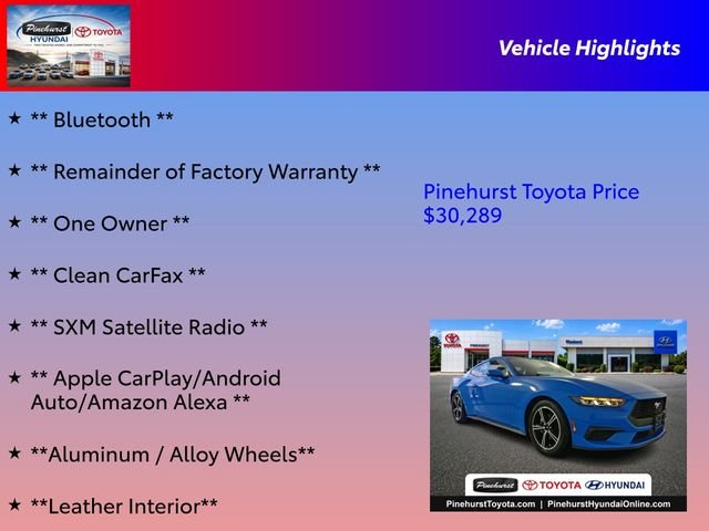 Used 2024 Blue Ford EcoBoost Premium image 16