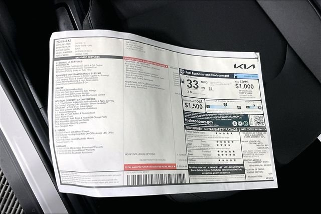 New 2026 Snow White Pearl Kia LXS image 14
