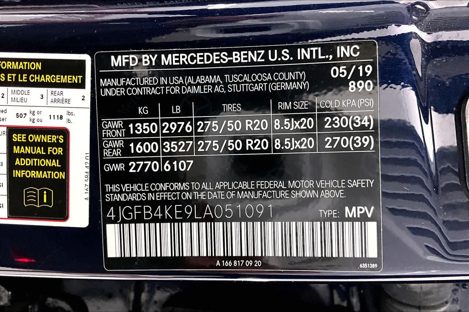 Used 2020 Lunar Blue Metallic Mercedes-Benz GLE 350 image 29