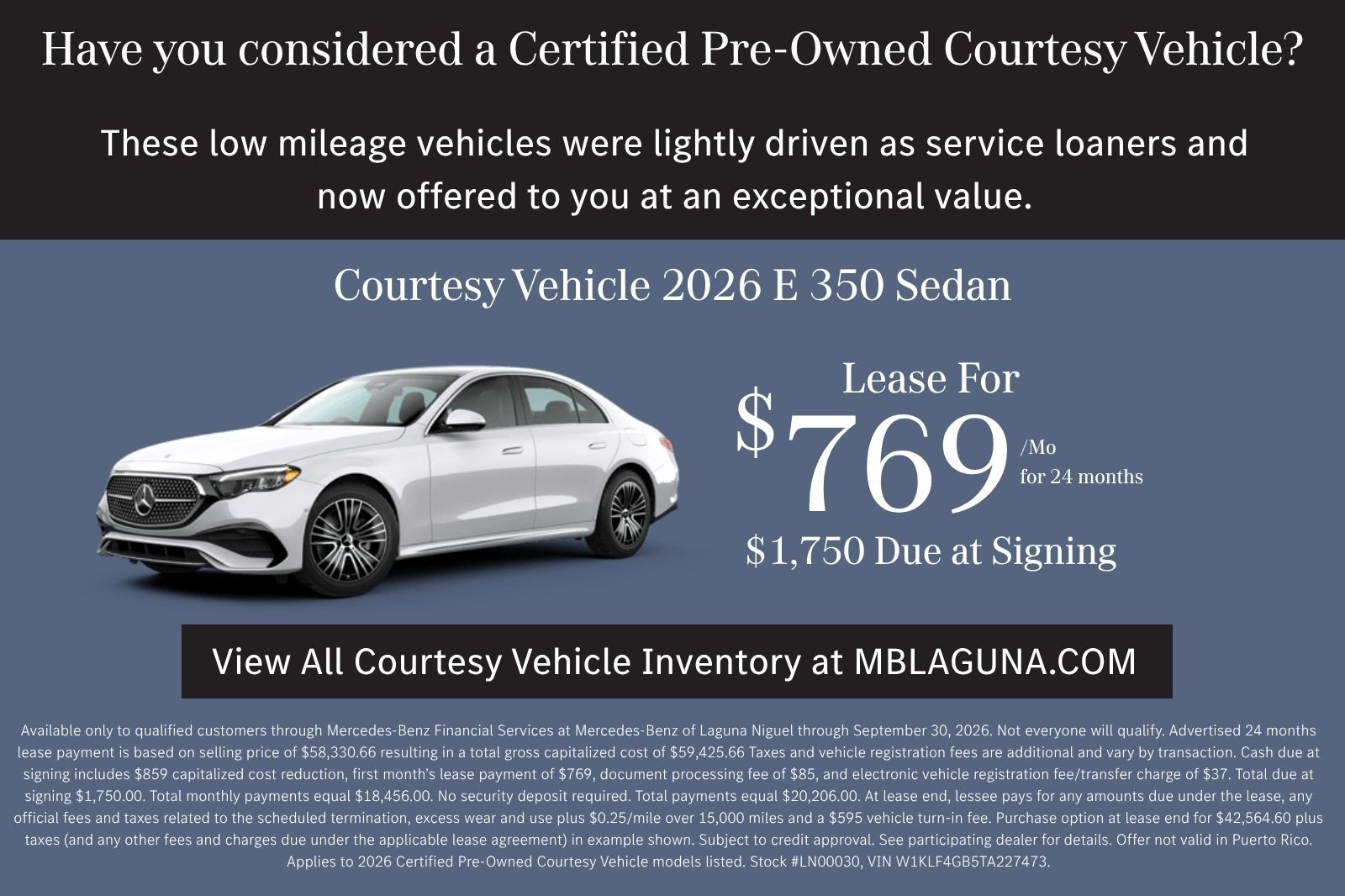 New 2027 Obsidian Black Metallic Mercedes-Benz E 450 image 2