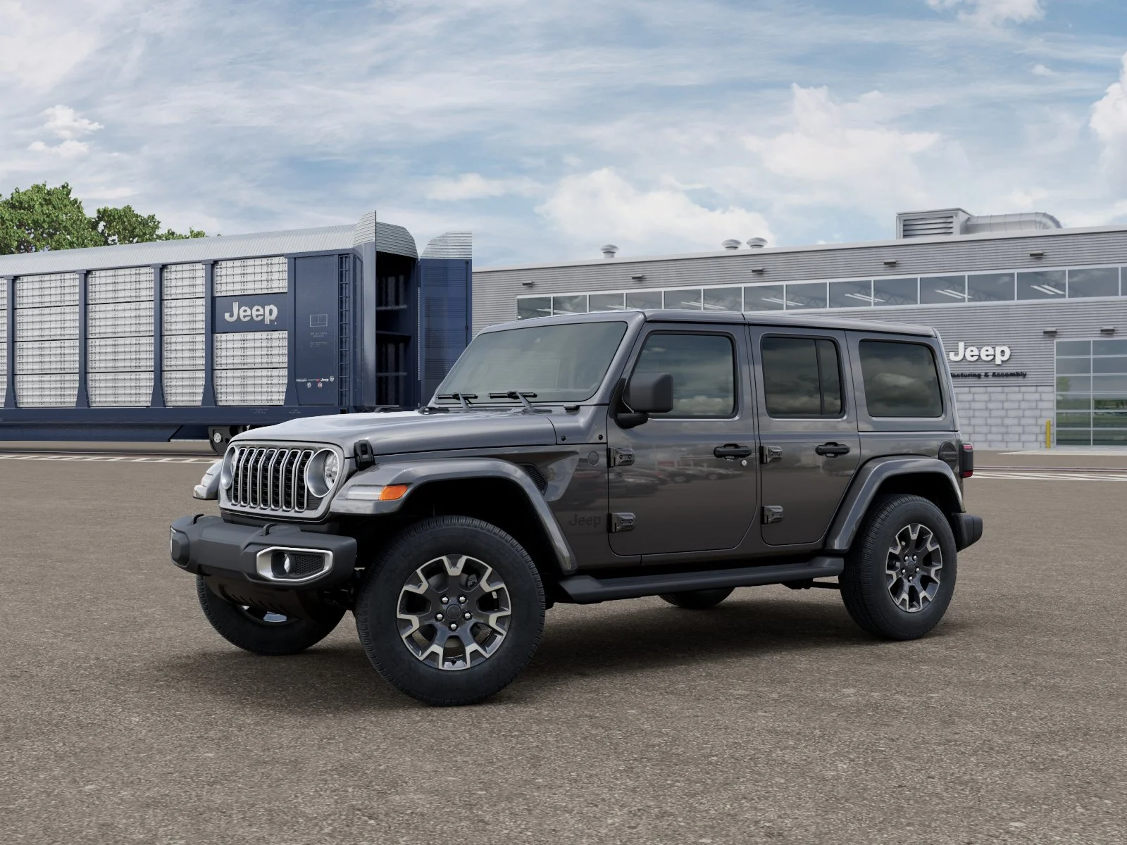 New 2026 Granite Crystal Metallic Clear-Coat Exterior Paint Jeep Sahara image 1