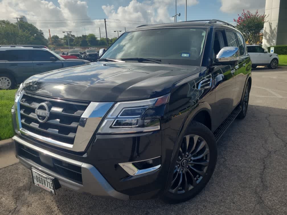 Used 2023 Super Black Nissan Platinum image 2