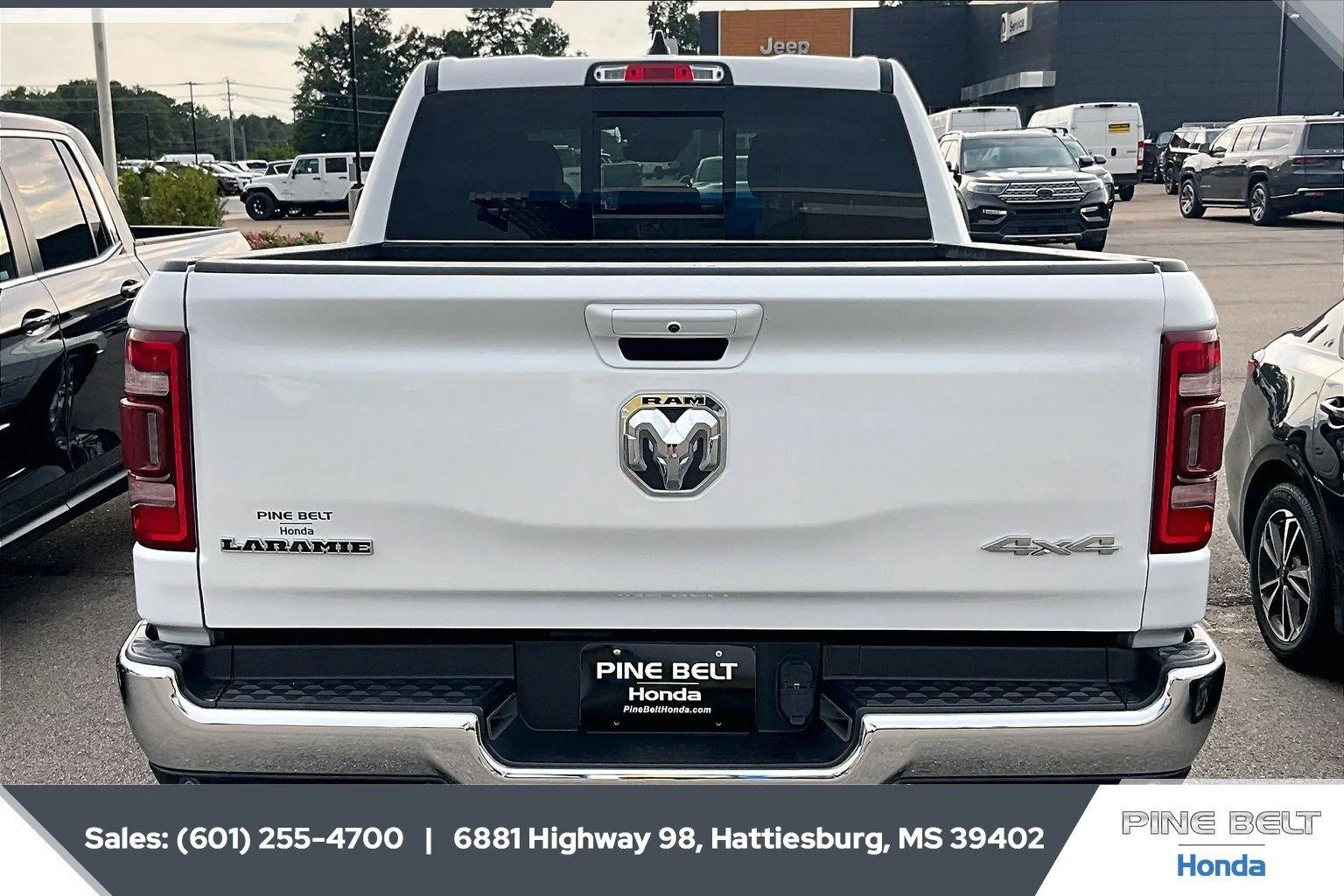 Used 2023 Ivory White Tri-Coat Pearlcoat Ram Laramie image 4