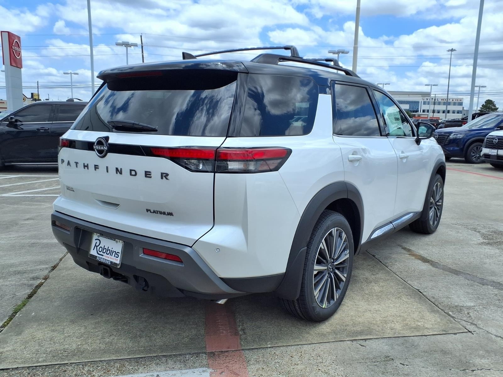 2026 Nissan Pathfinder Platinum White at Robbins Nissan