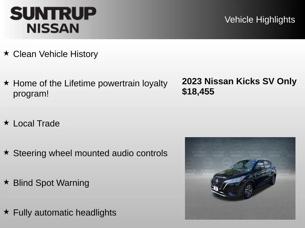 Used 2023 Black Nissan SV image 8