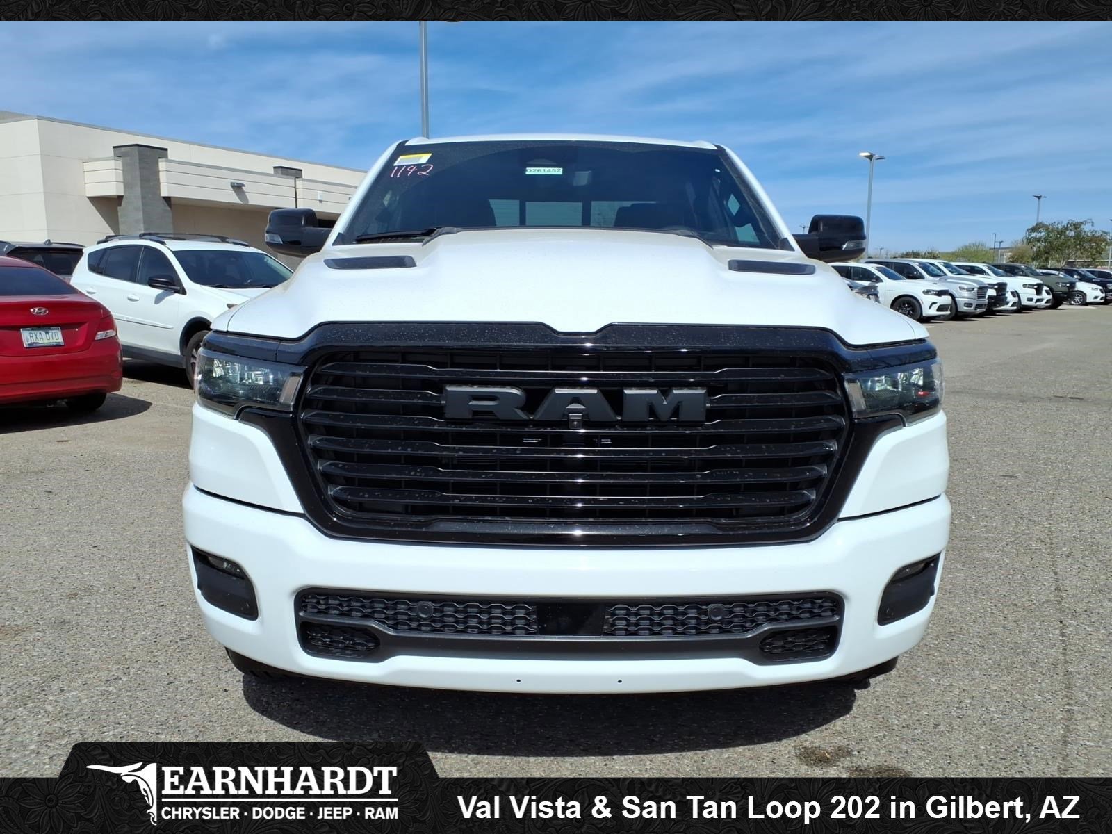 New 2026 Bright White Clear-Coat Exterior Paint RAM Laramie image 2