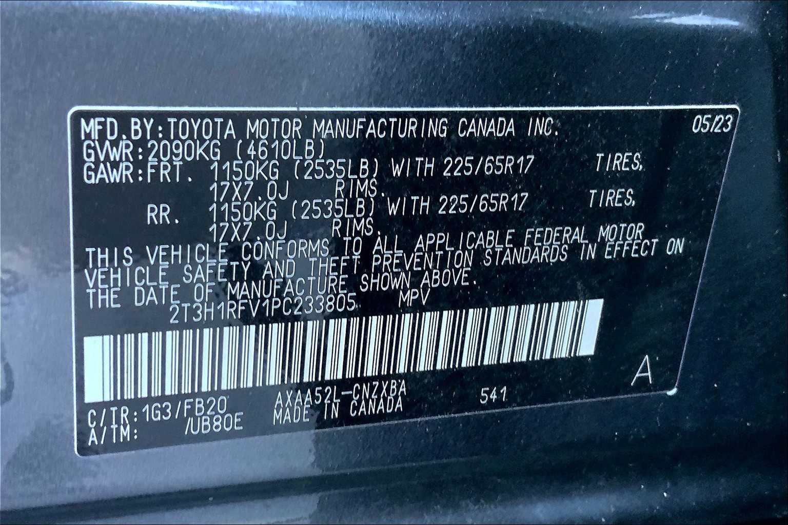 Used 2023 Magnetic Gray Metallic Toyota LE image 30