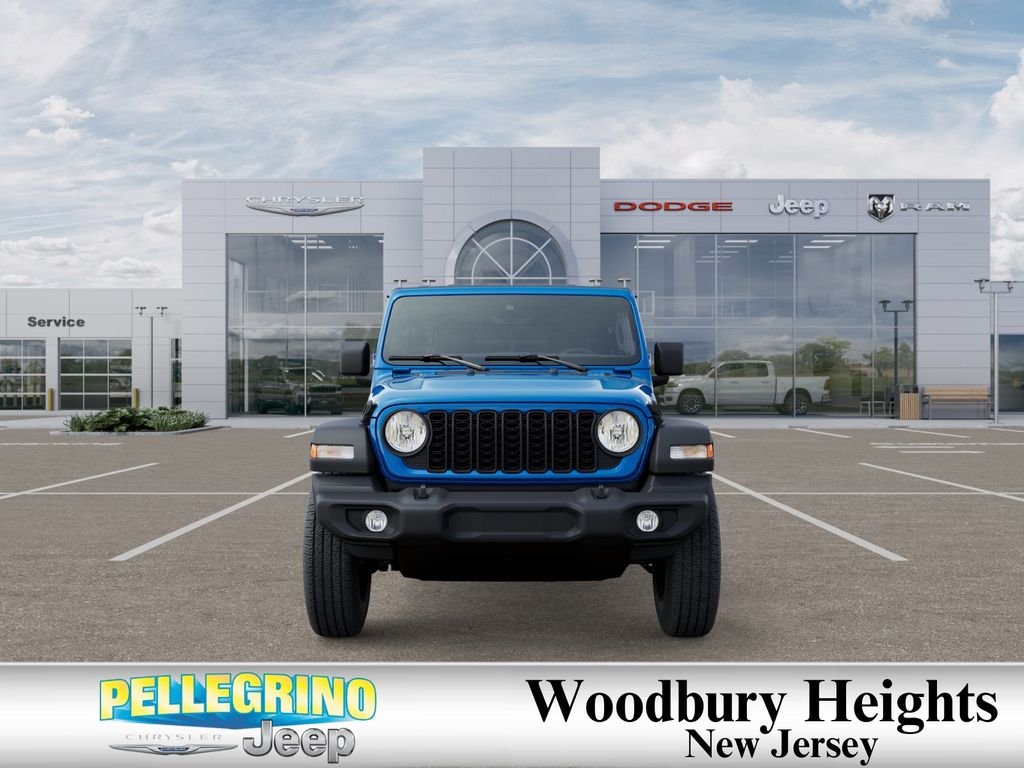 New 2025 Hydro Blue Pearl-Coat Exterior Paint Jeep 4-Door Sport S 4x4 image 6