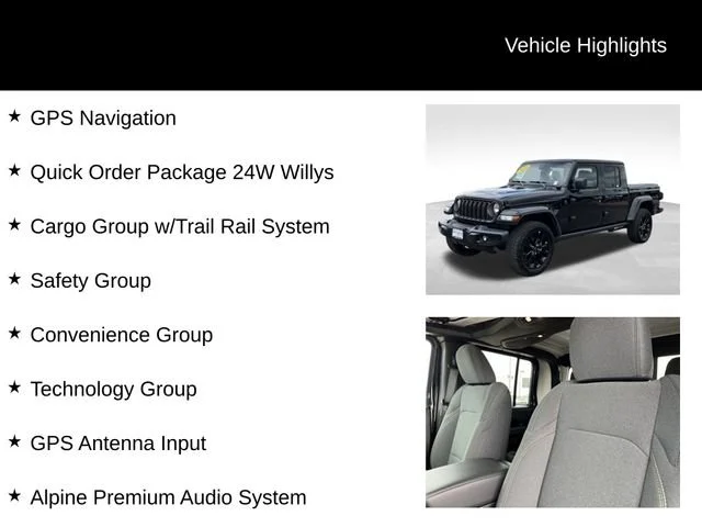 Used 2025 Black Jeep Willys image 8