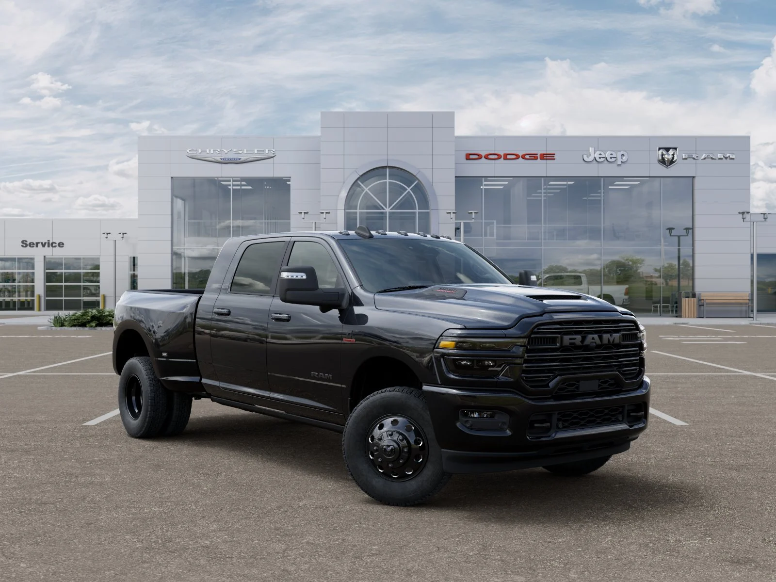 New 2026 Diamond Black Crystal Pearl-Coat Exterior Paint RAM Laramie image 33