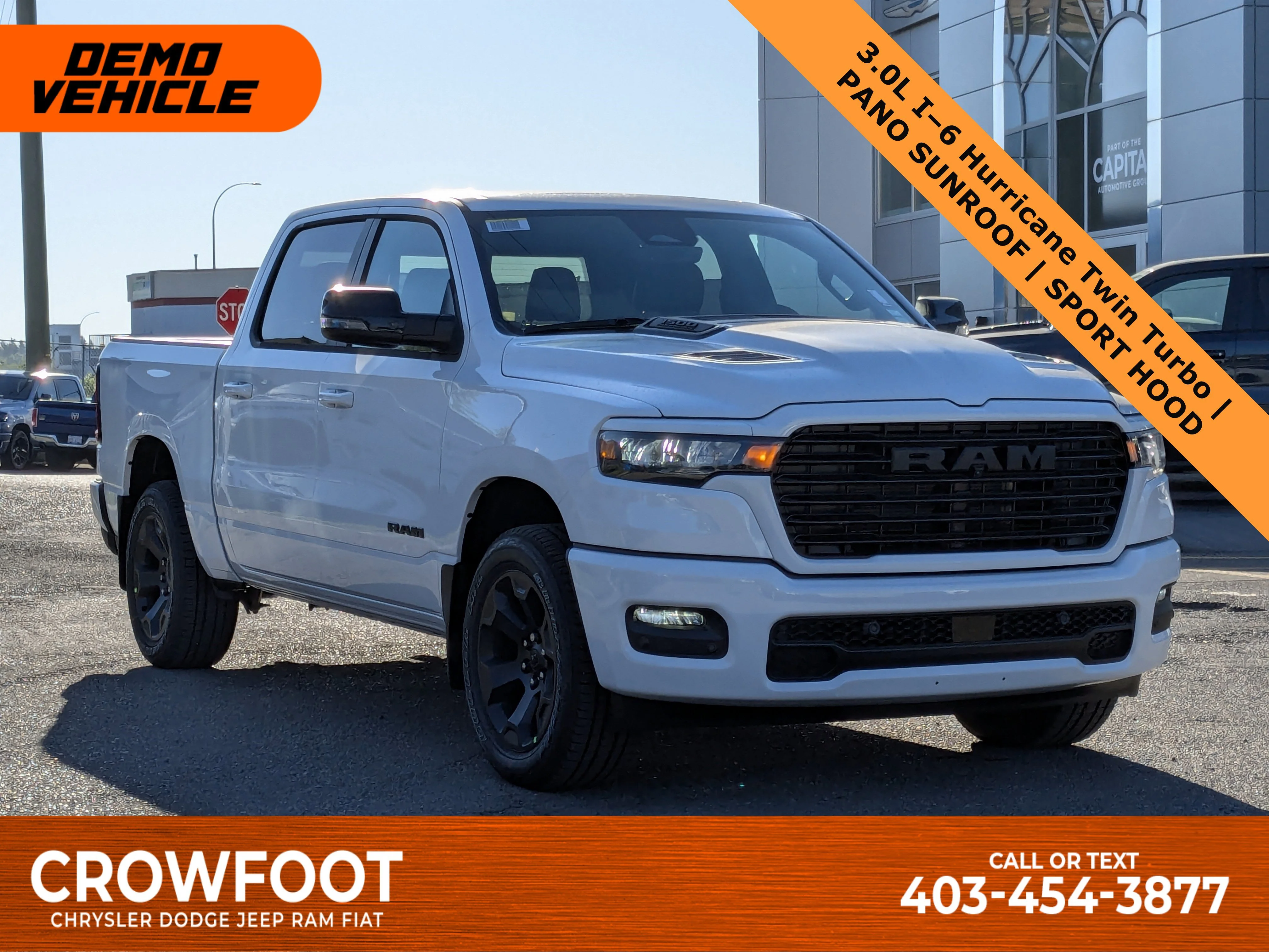 New 2026 White RAM Sport - 3.92 Rear Axle Ratio - Anti Spin Rear Diff - Sport Hood - Panoramic Sunroof & Tons More! image 1