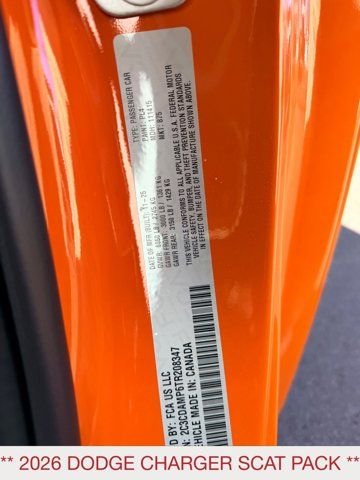 New 2026 Peel Out Exterior Paint Dodge Scat Pack image 18