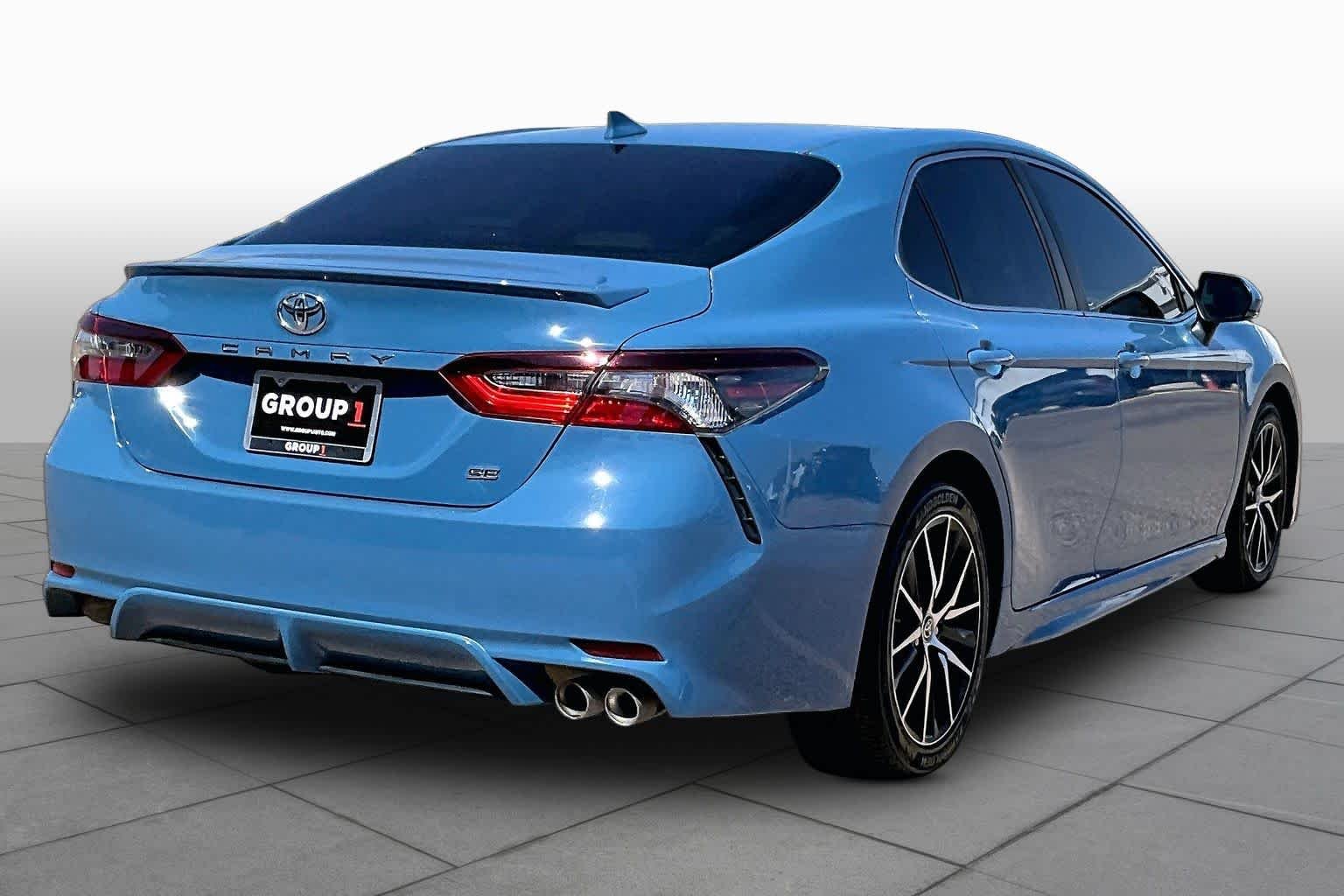 Used 2023 Cavalry Blue Toyota SE image 13