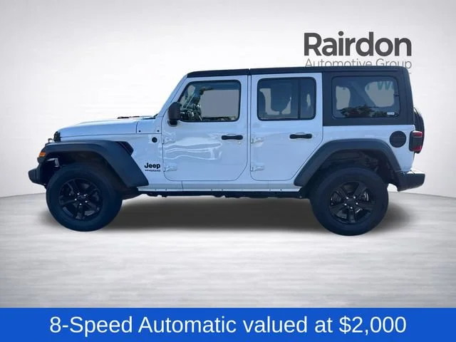 Used 2020 Bright White Clearcoat Jeep Unlimited Sport Altitude image 4