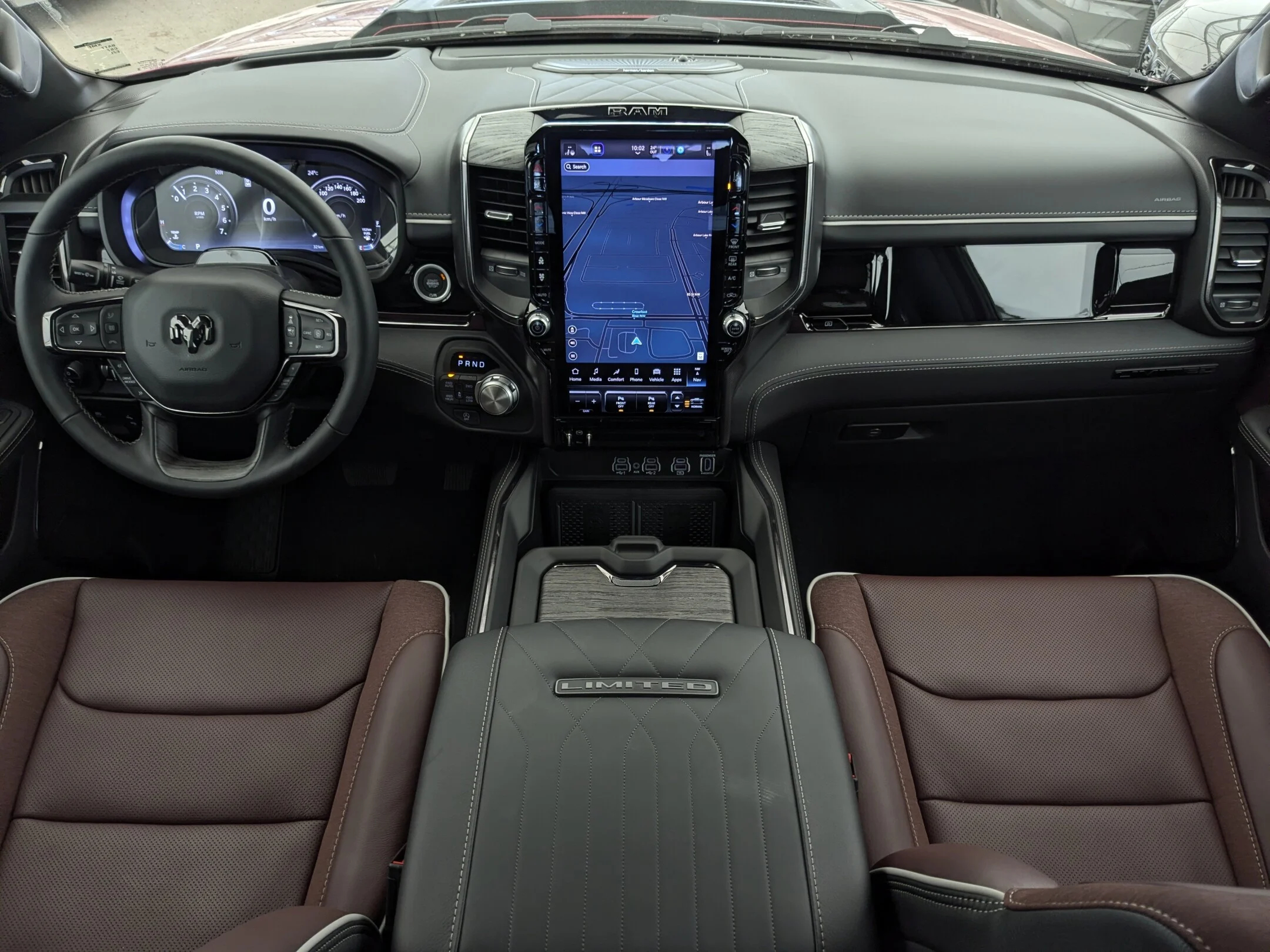 New 2026 Red RAM Limited - - Night Edition - Level A Grp - Pano Sunroof - 14.4 Uconnect NAV & More! image 26