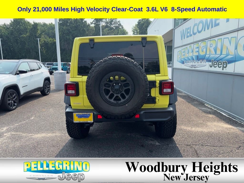 Certified Used 2022 Yellow Jeep Unlimited High Tide image 4