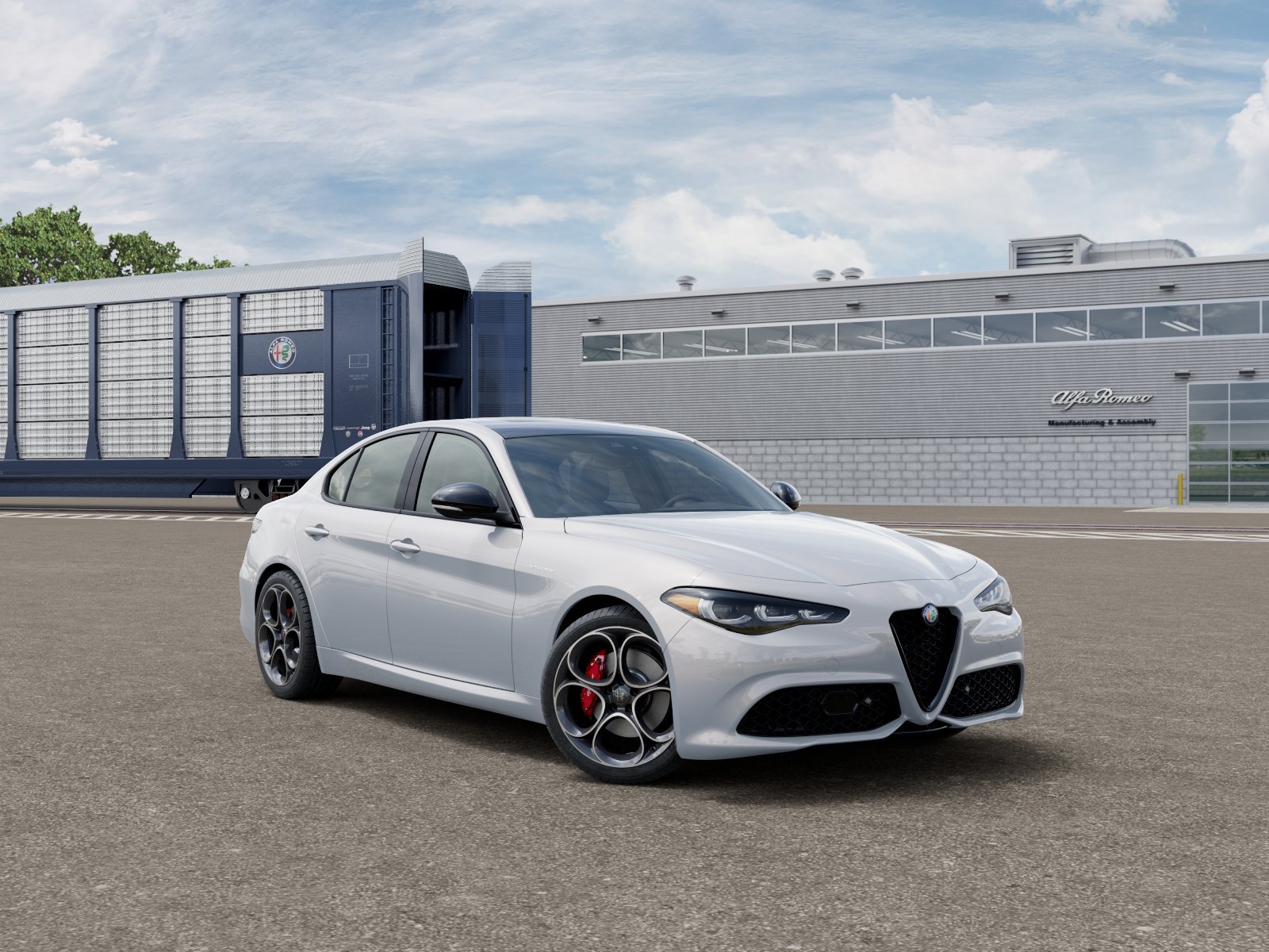 New 2026 Moonlight Gray Metallic Exterior Paint Alfa Romeo Base image 3