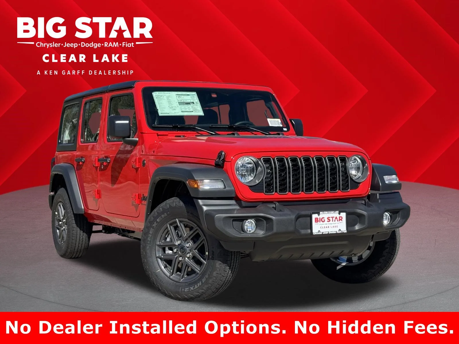 New 2026 Firecracker Red Clearcoat Jeep Sport image 1