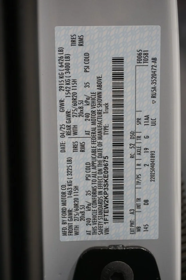Used 2025 SPACE SILVER METALLIC Ford STX image 37