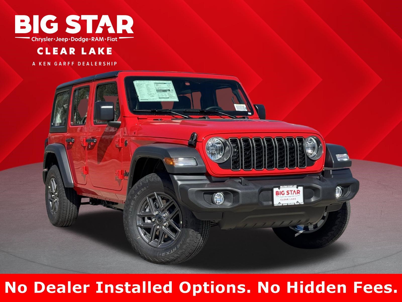 New 2026 Firecracker Red Clearcoat Jeep Sport image 1