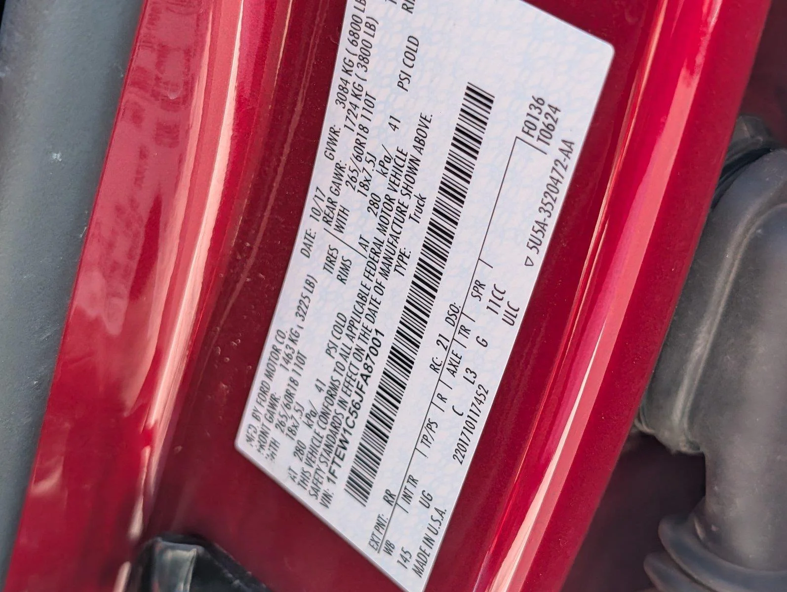 Used 2018 Ruby Red Metallic Tinted Clearcoat Ford XLT image 37