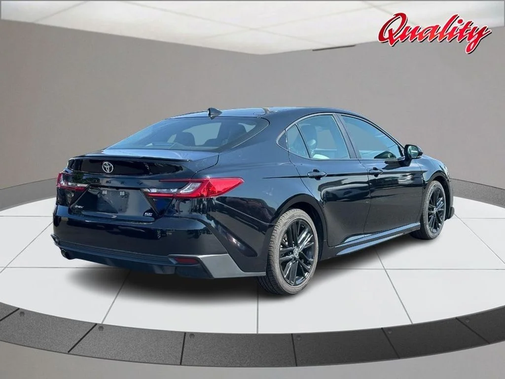 Used 2025 Midnight Black Metallic Toyota SE image 3