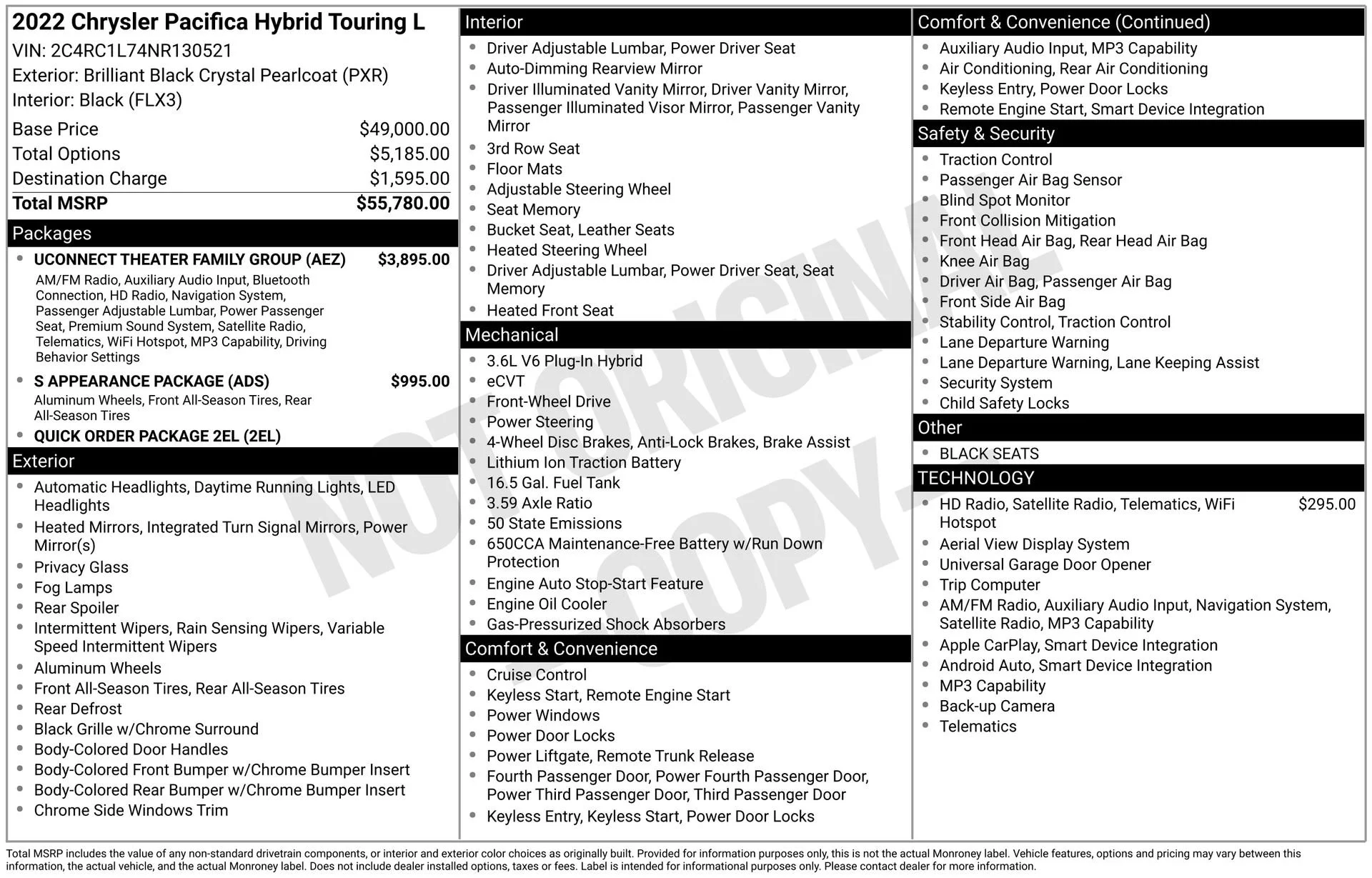 Used 2022 Black Chrysler Touring L image 4