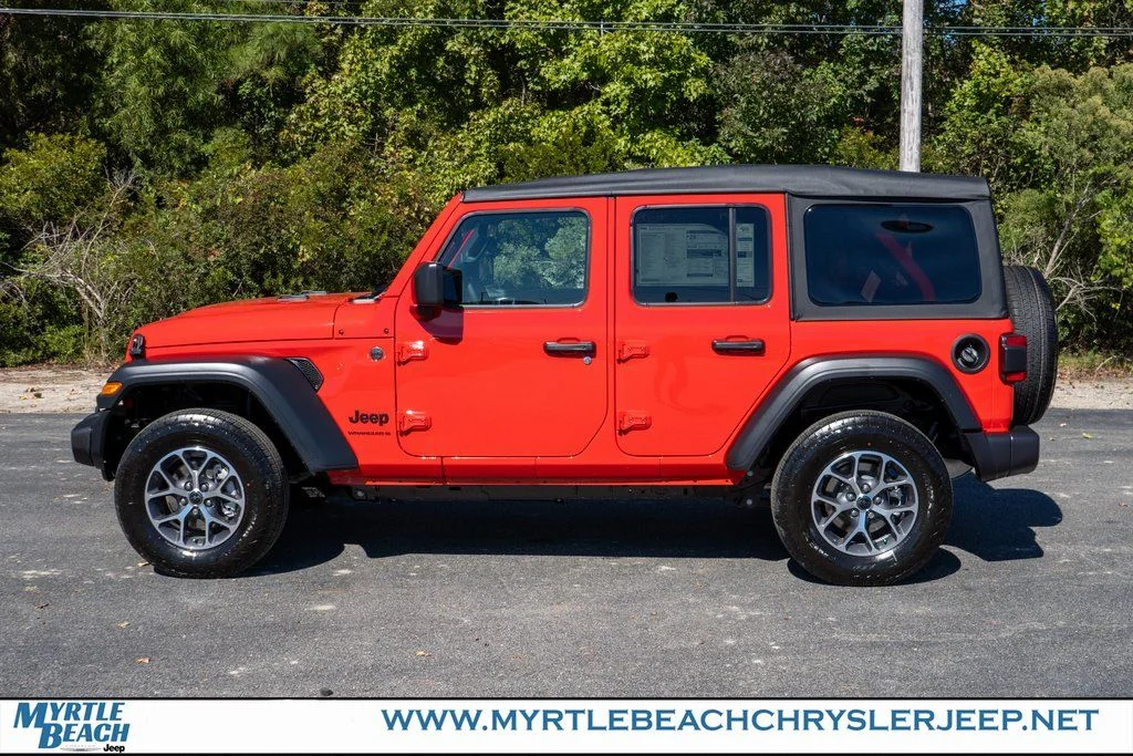 New 2026 Firecracker Red Clear-Coat Exterior Paint Jeep Sport S image 3