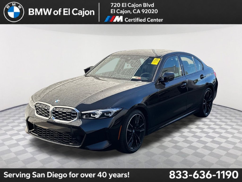Used 2024 Black Sapphire Metallic BMW M340i image 1