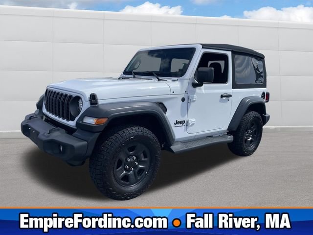 Certified Used 2024 Bright White Clearcoat Jeep Sport image 1