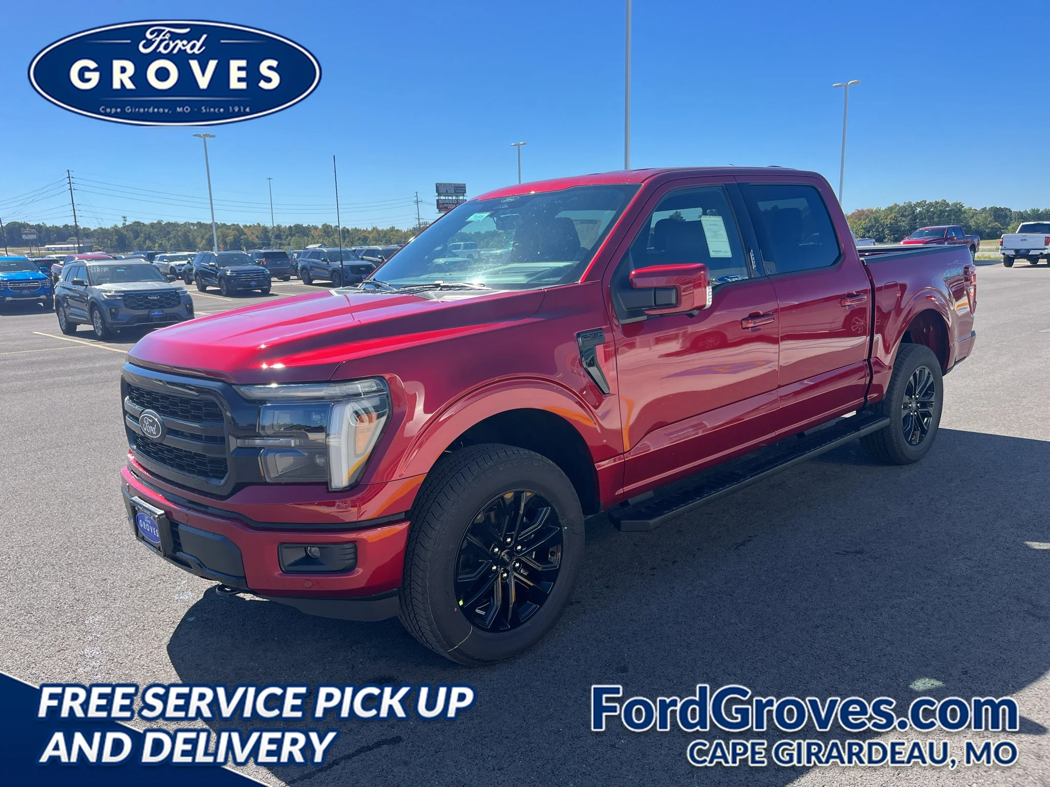 New 2026 Ruby Red Metallic Tinted Clearcoat Ford Lariat® image 1