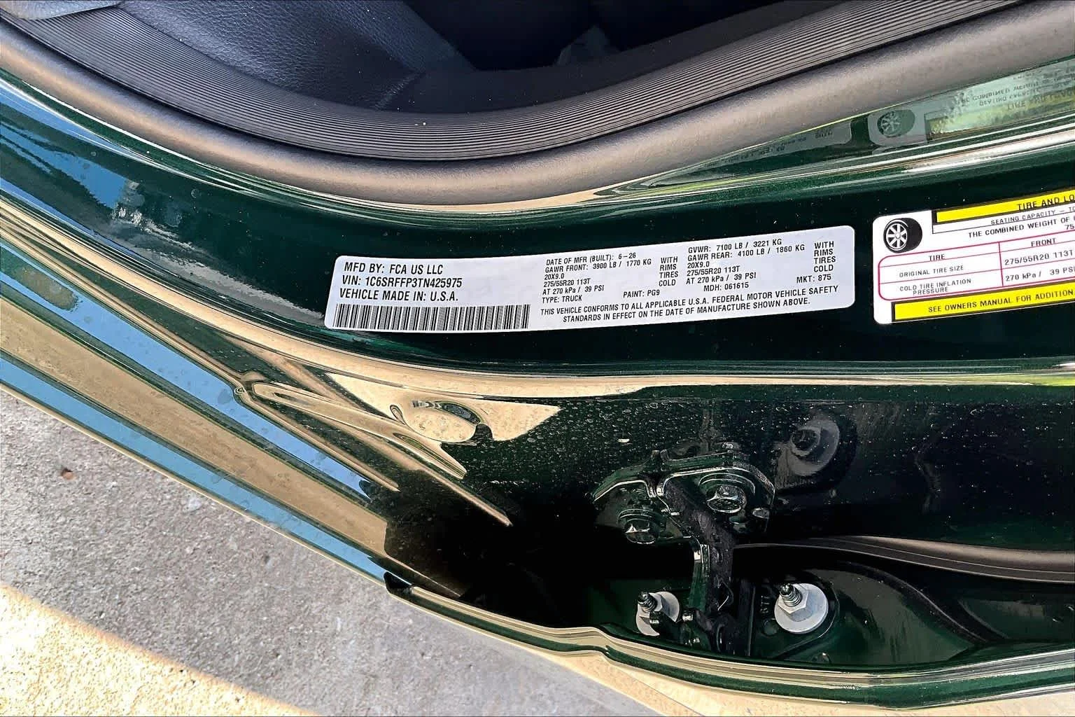 New 2026 Serrano-Green Metallic Exterior Paint RAM Big Horn image 20