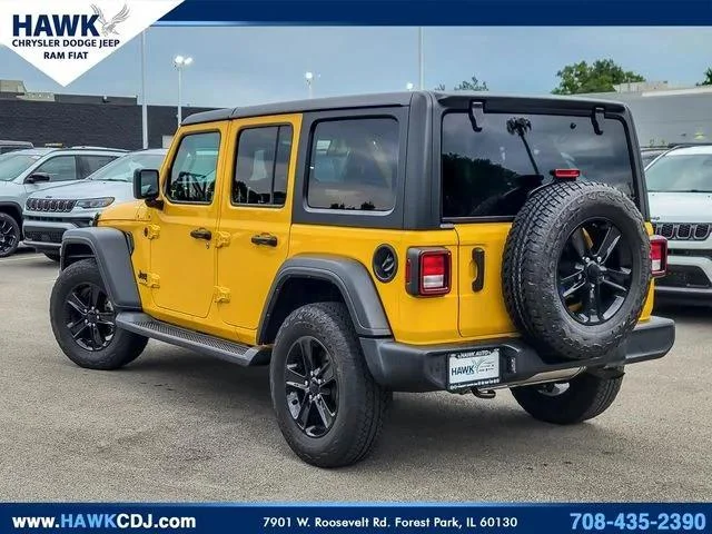Used 2021 Yellow Jeep Sport Altitude image 7