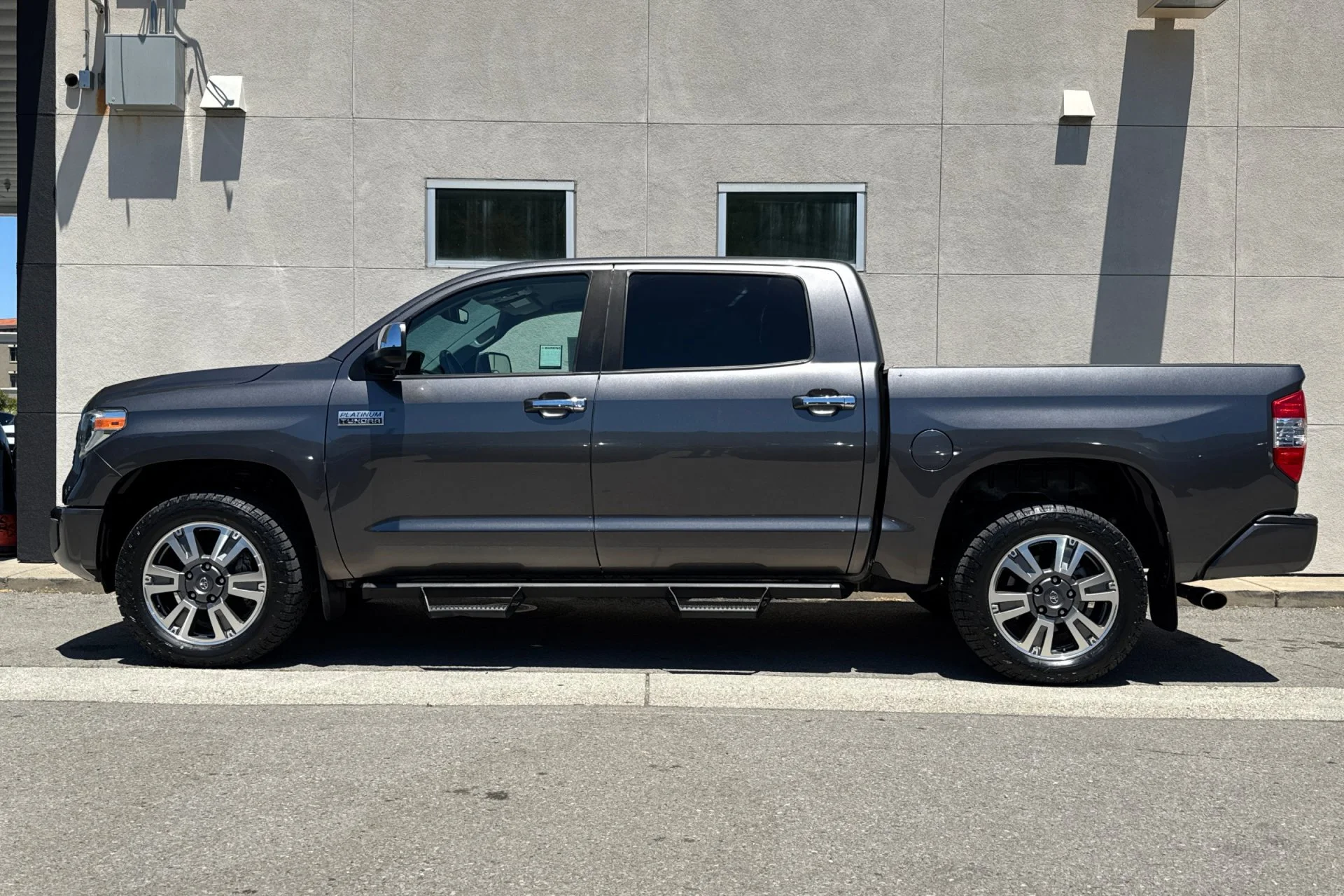 Used 2021 Magnetic Gray Metallic Toyota Platinum CrewMax 5.5