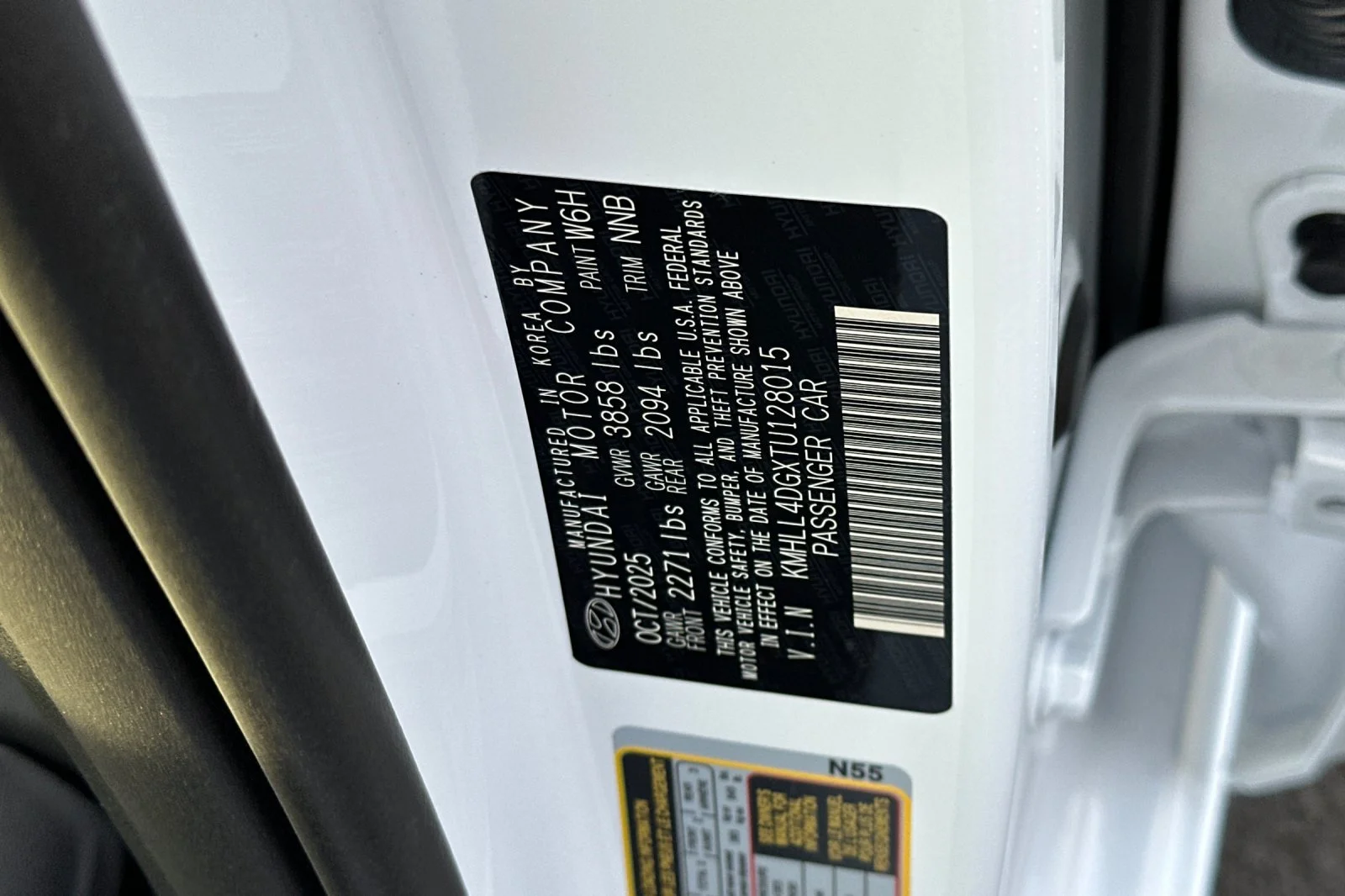 Used 2026 White Hyundai SE image 23