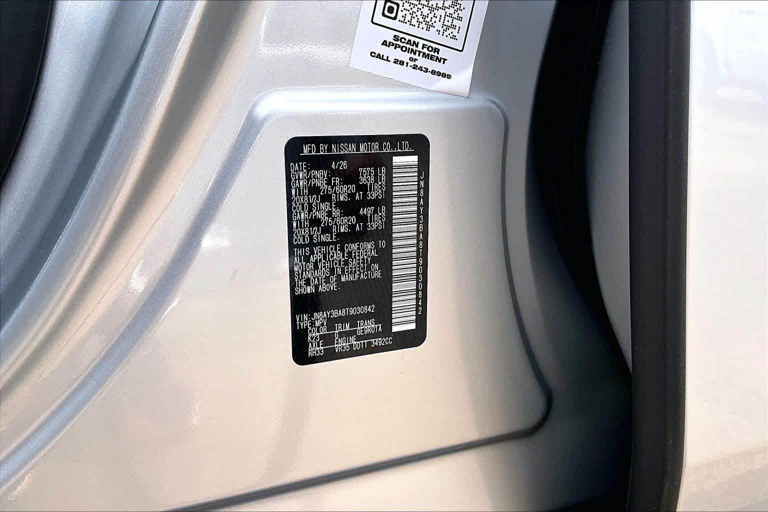 New 2026 Brilliant Silver Nissan SL image 16