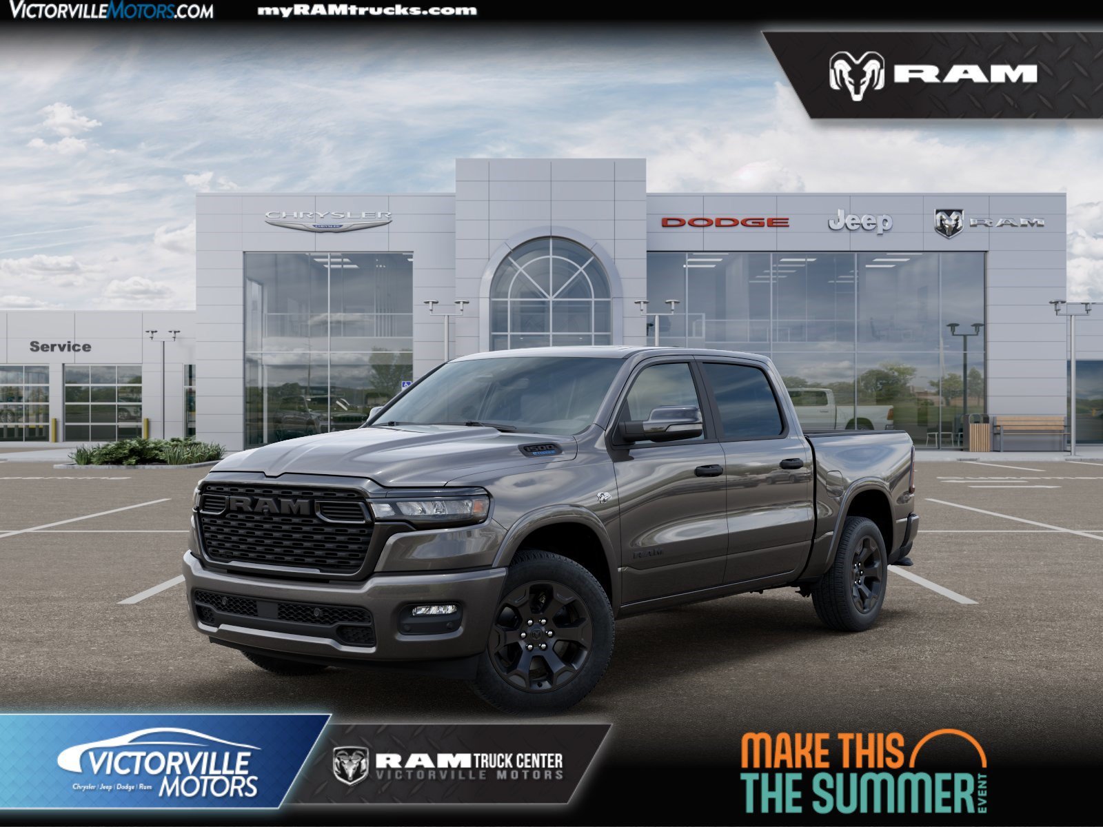 New 2026 Granite Crystal Metallic Clear-Coat Exterior Paint RAM Big Horn/Lone Star image 1