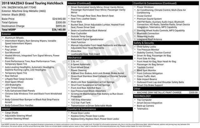 Used 2018 Machine Gray Metallic Mazda Grand Touring image 16