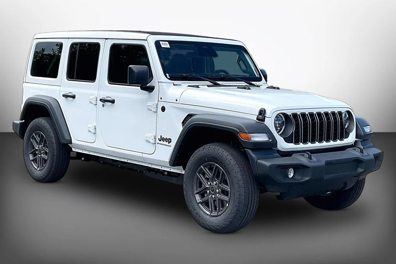 New 2026 Bright White Clear-Coat Exterior Paint Jeep Sport S image 2