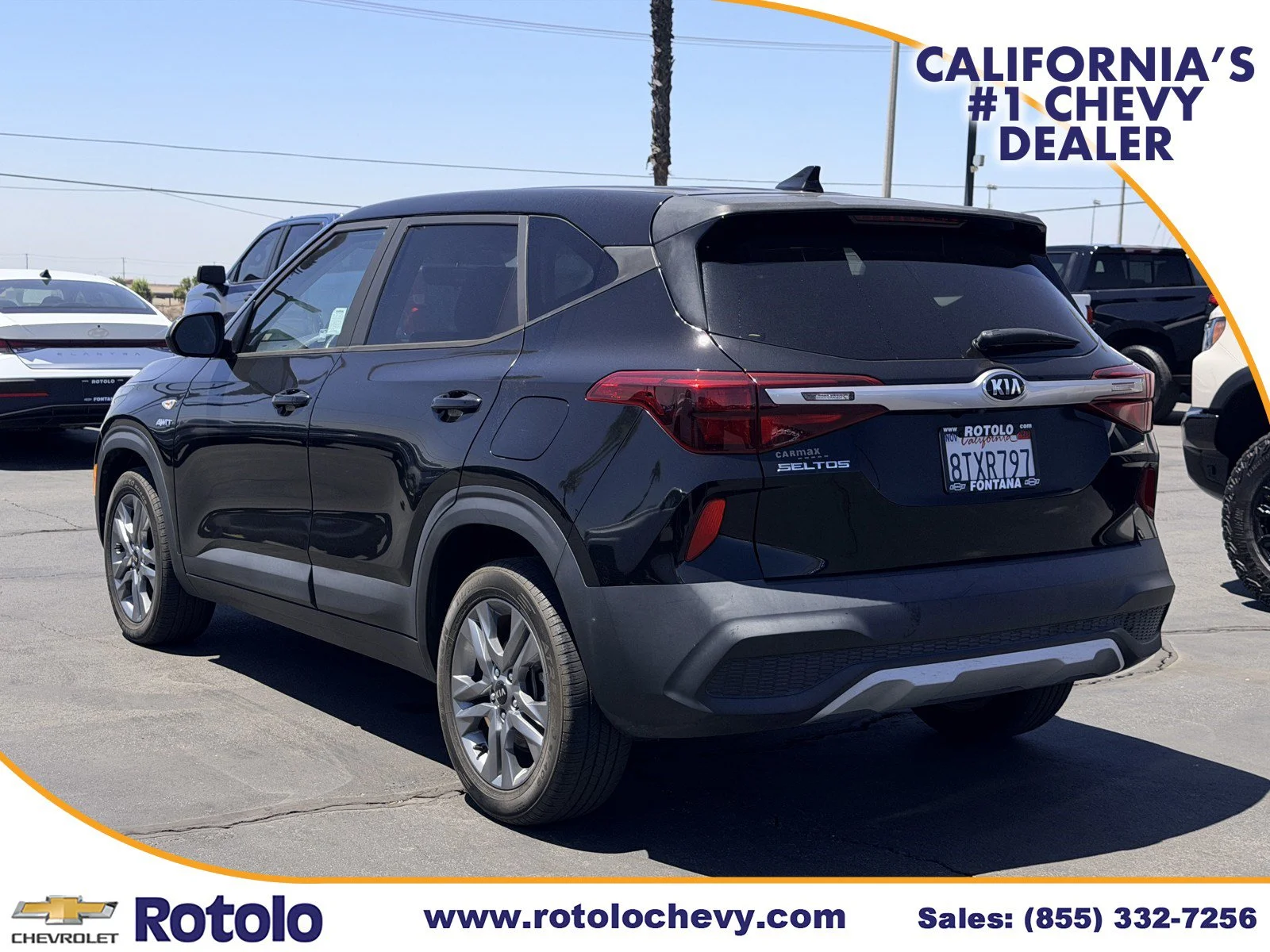 Used 2021 Cherry Black Kia LX image 4