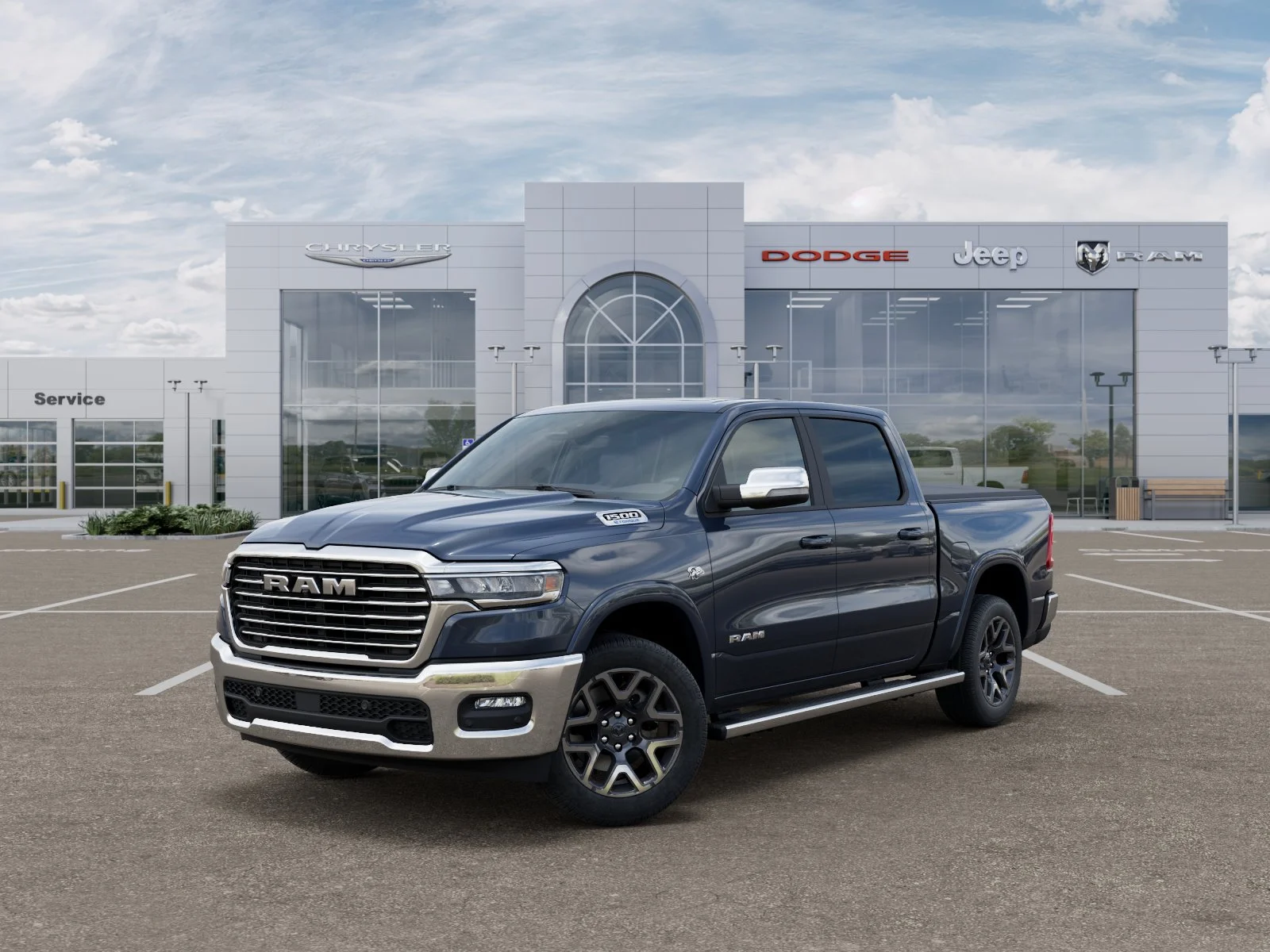 New 2026 Forged Blue Metallic Exterior Paint RAM Laramie image 28