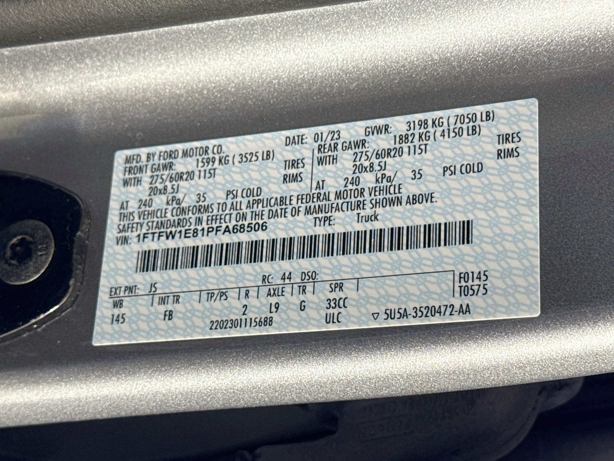 Used 2023 Iconic Silver Metallic Ford XLT image 32