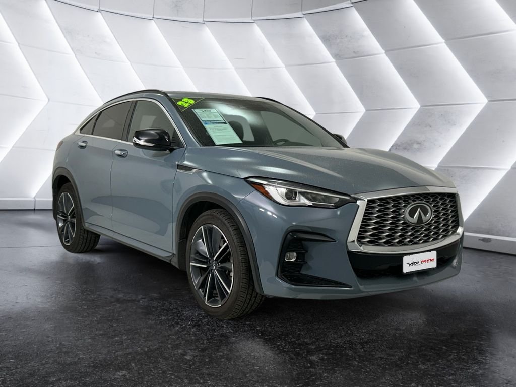 Gray 2023 INFINITI QX55 Luxe AWD SUV / Crossover All-Wheel Drive Continuously Variable Transmission