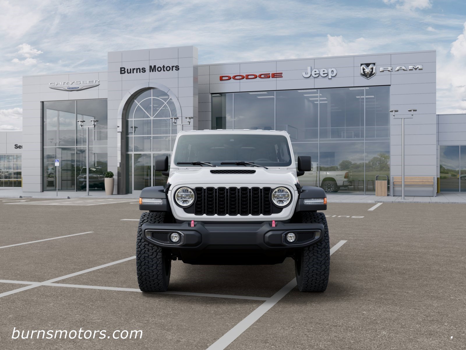 New 2026 Bright White Clear-Coat Exterior Paint Jeep Rubicon 4-Door image 6