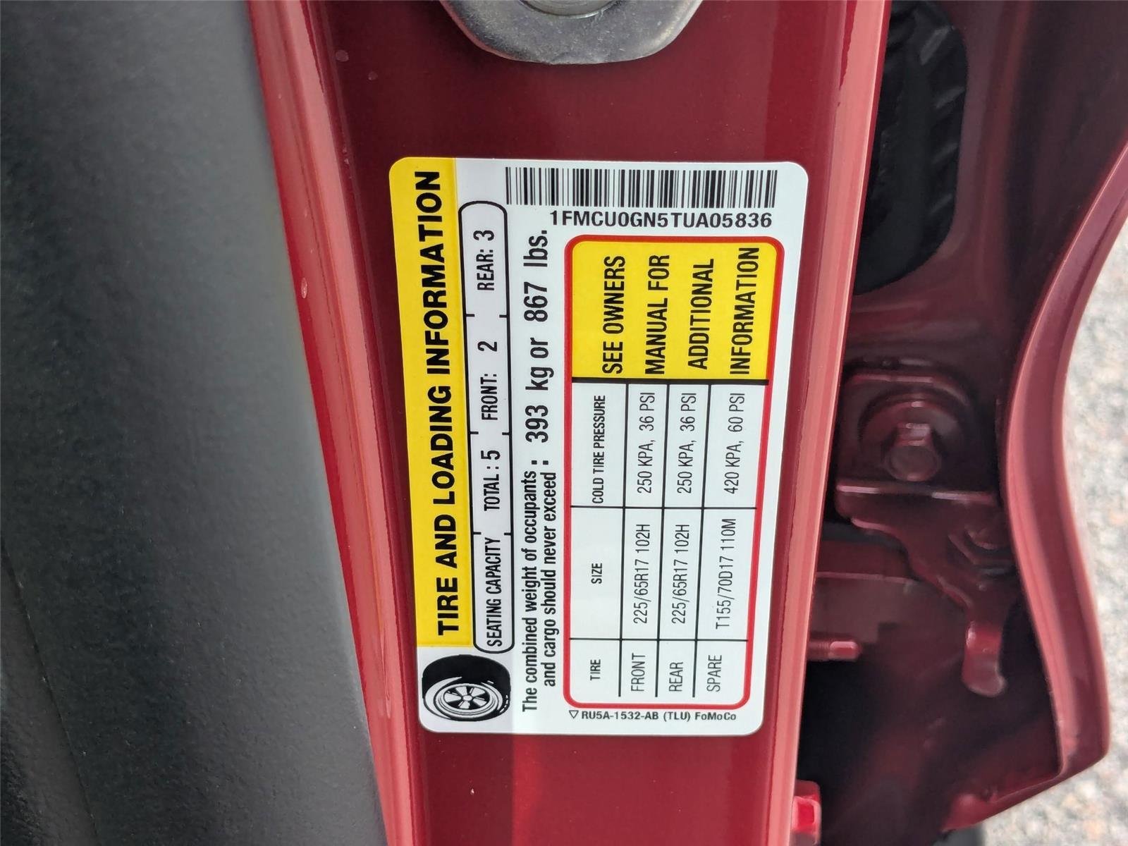 New 2026 Rapid Red Metallic Tinted Clearcoat Ford Active® image 33