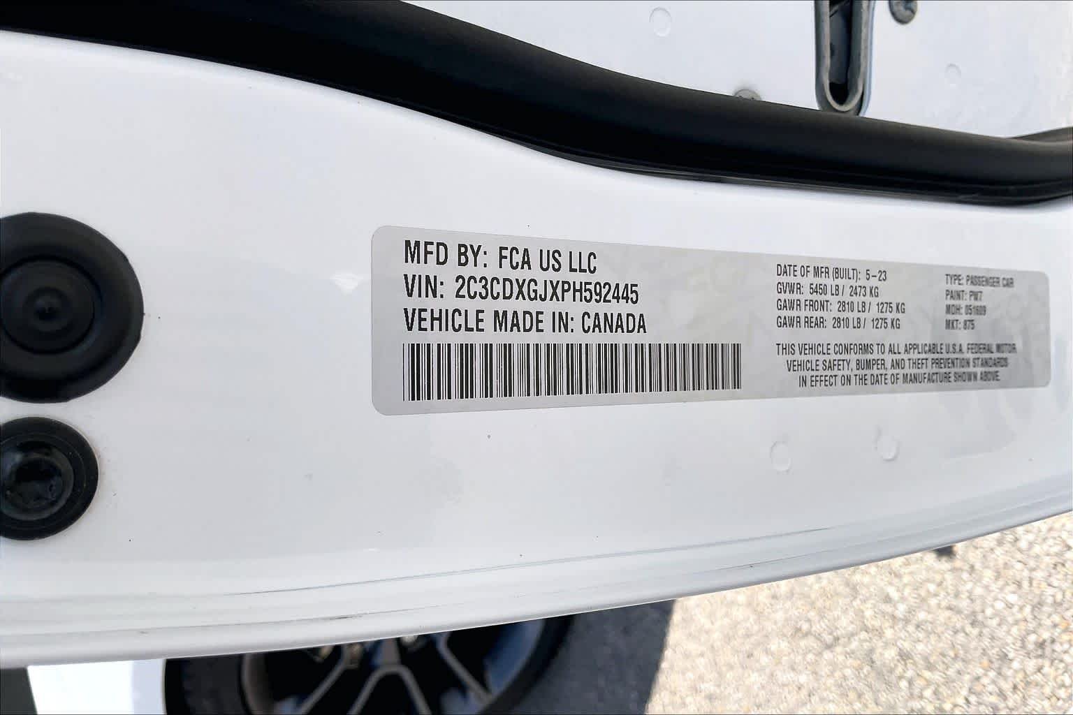 Used 2023 White Knuckle Clearcoat Dodge Scat Pack image 34