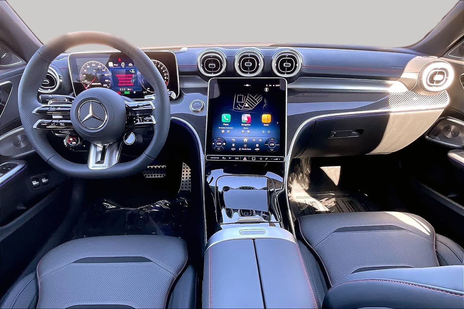 New 2026 Obsidian Black Metallic Mercedes-Benz AMG® C 63 S E Performance Sedan image 7